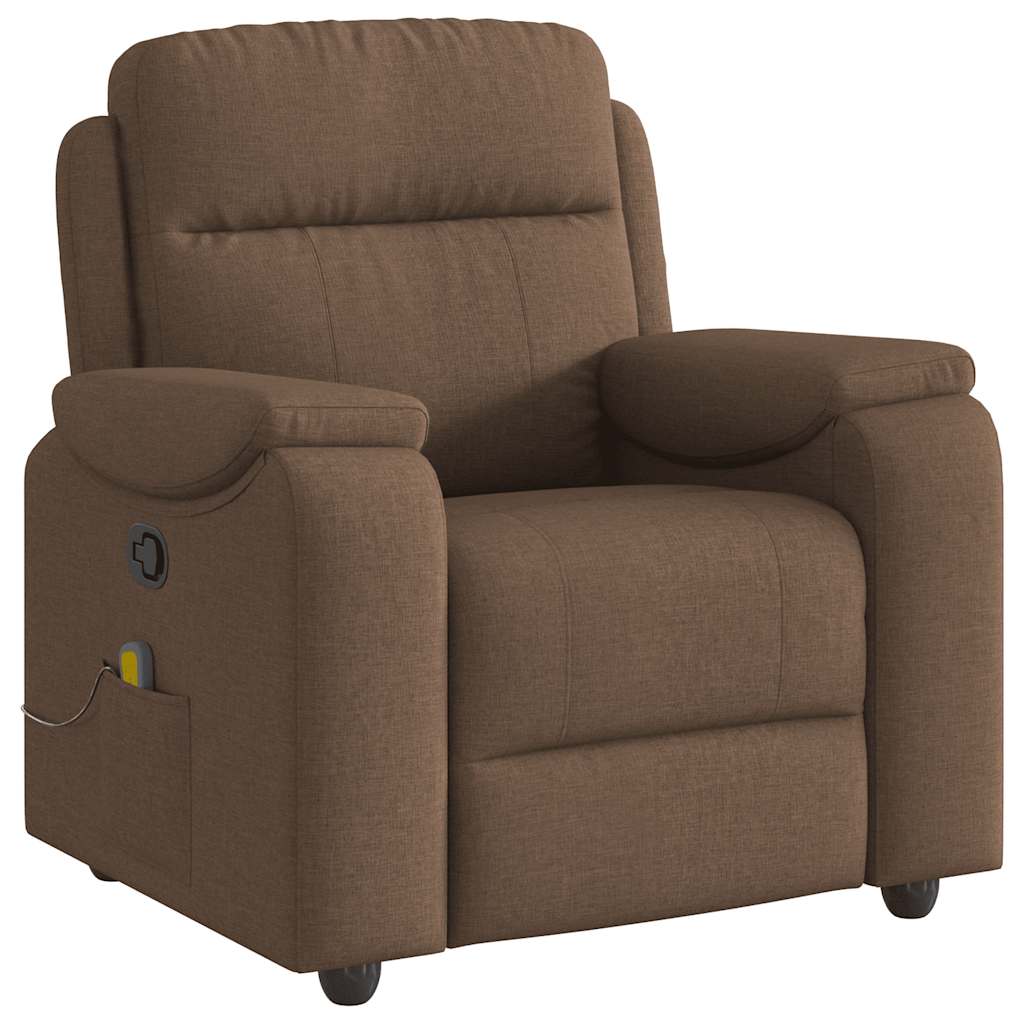 Massagestol Stof Brun