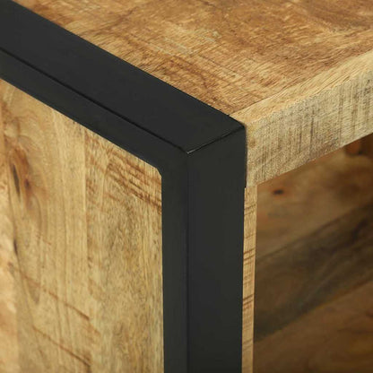 Væg Cube Med Opbevaring 55 X 35 X 40 Cm Massivt Mangotræ - Billede 8