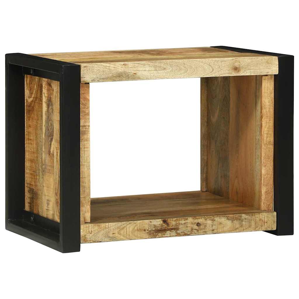 Væg Cube Med Opbevaring 55 X 35 X 40 Cm Massivt Mangotræ - Billede 2