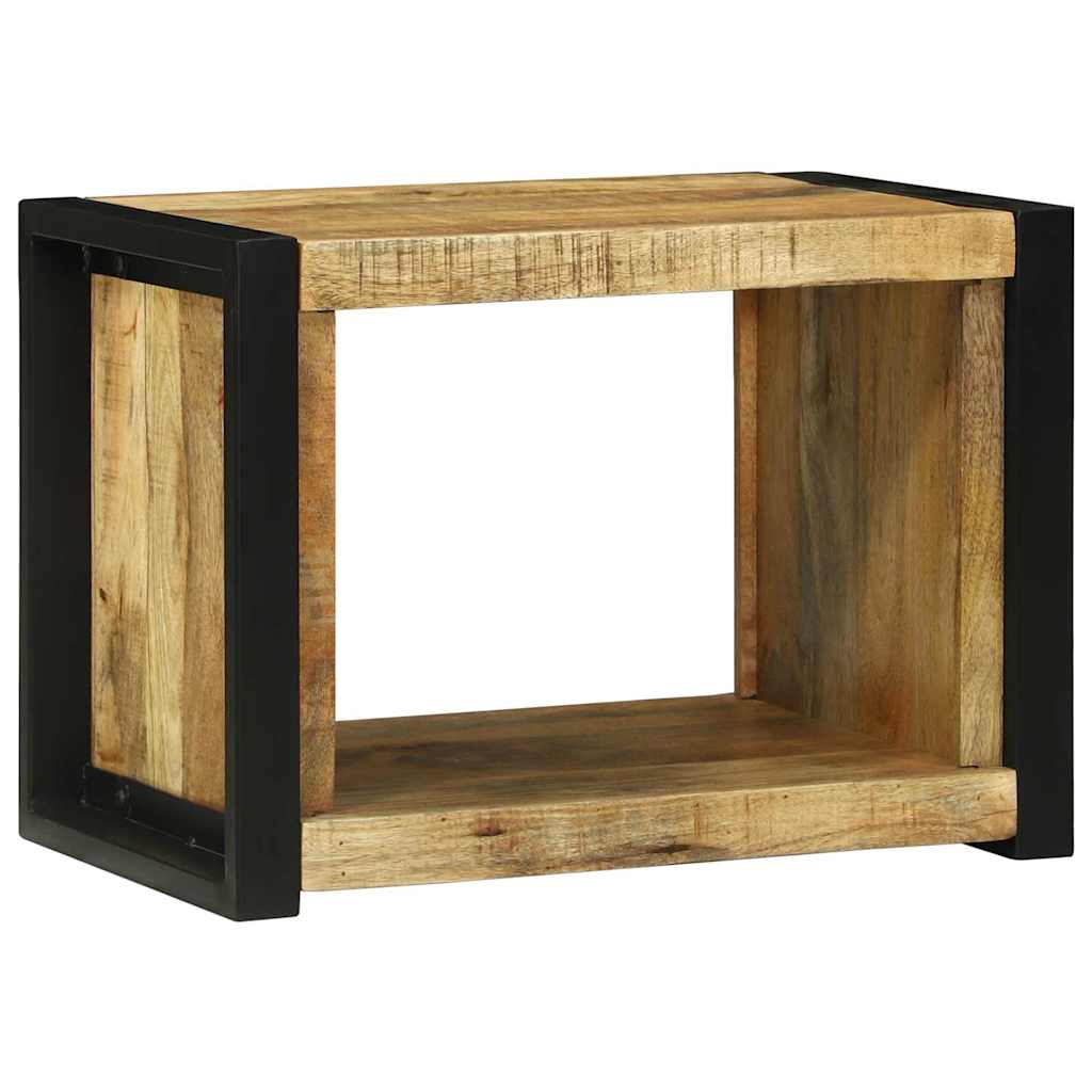 Væg Cube Med Opbevaring 55 X 35 X 40 Cm Massivt Mangotræ - Billede 3