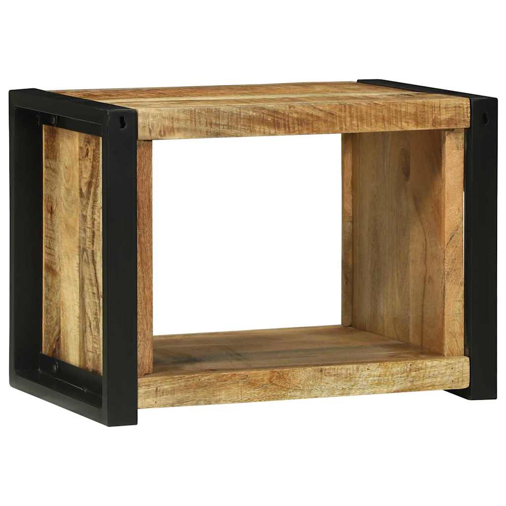 Væg Cube Med Opbevaring 55 X 35 X 40 Cm Massivt Mangotræ - Billede 6