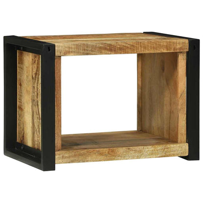 Væg Cube Med Opbevaring 55 X 35 X 40 Cm Massivt Mangotræ - Billede 6