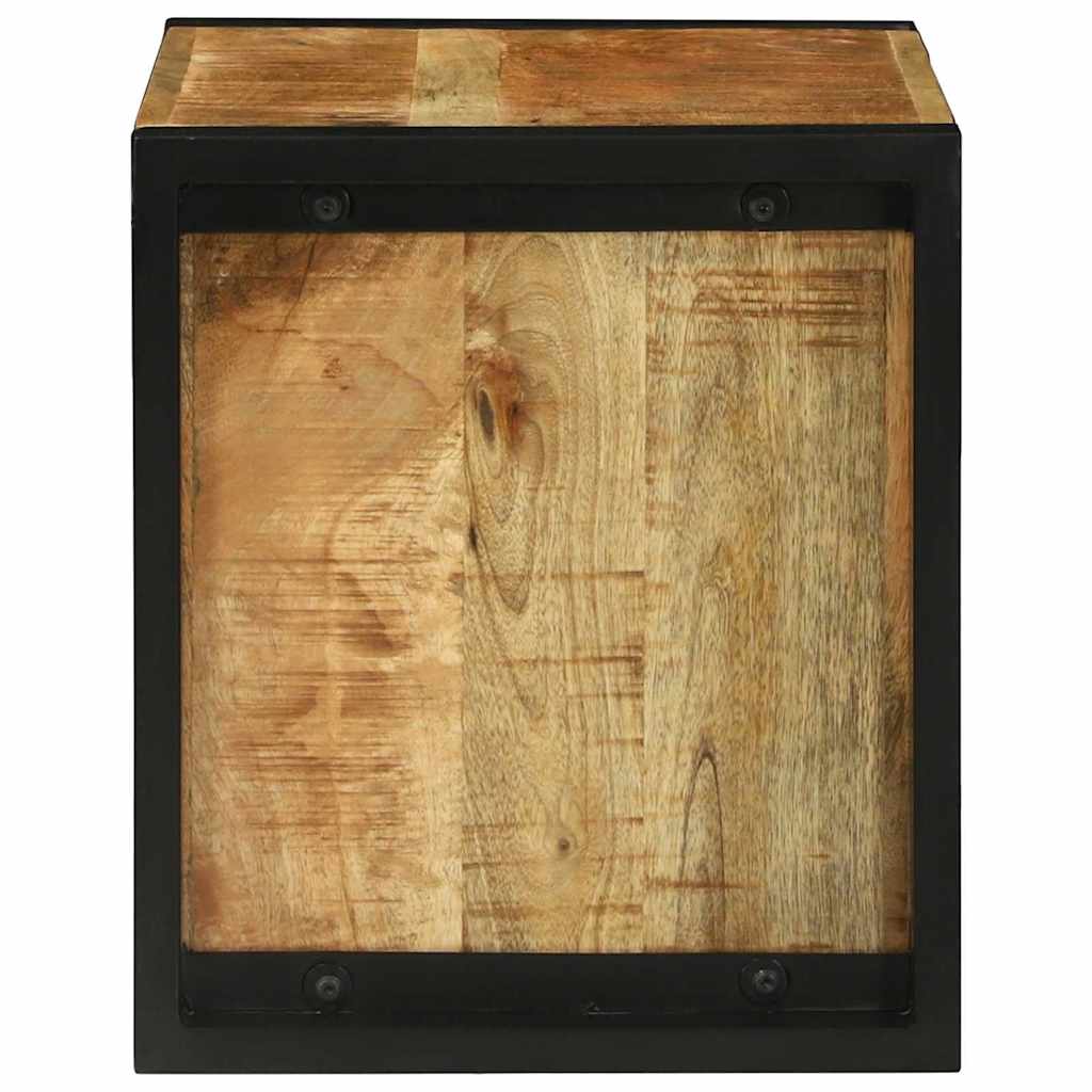 Væg Cube Med Opbevaring 55 X 35 X 40 Cm Massivt Mangotræ - Billede 5