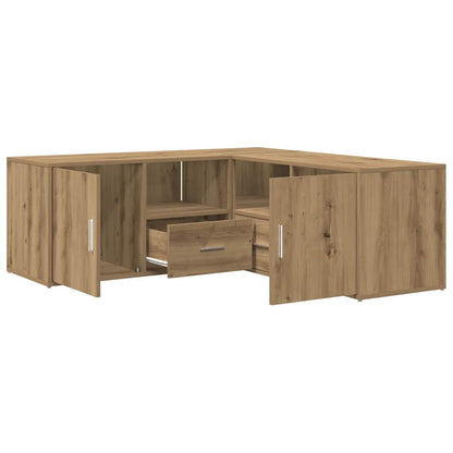 Hjørneskab 200x40x45 Cm Konstrueret Træ Egetræsfarve - Billede 2
