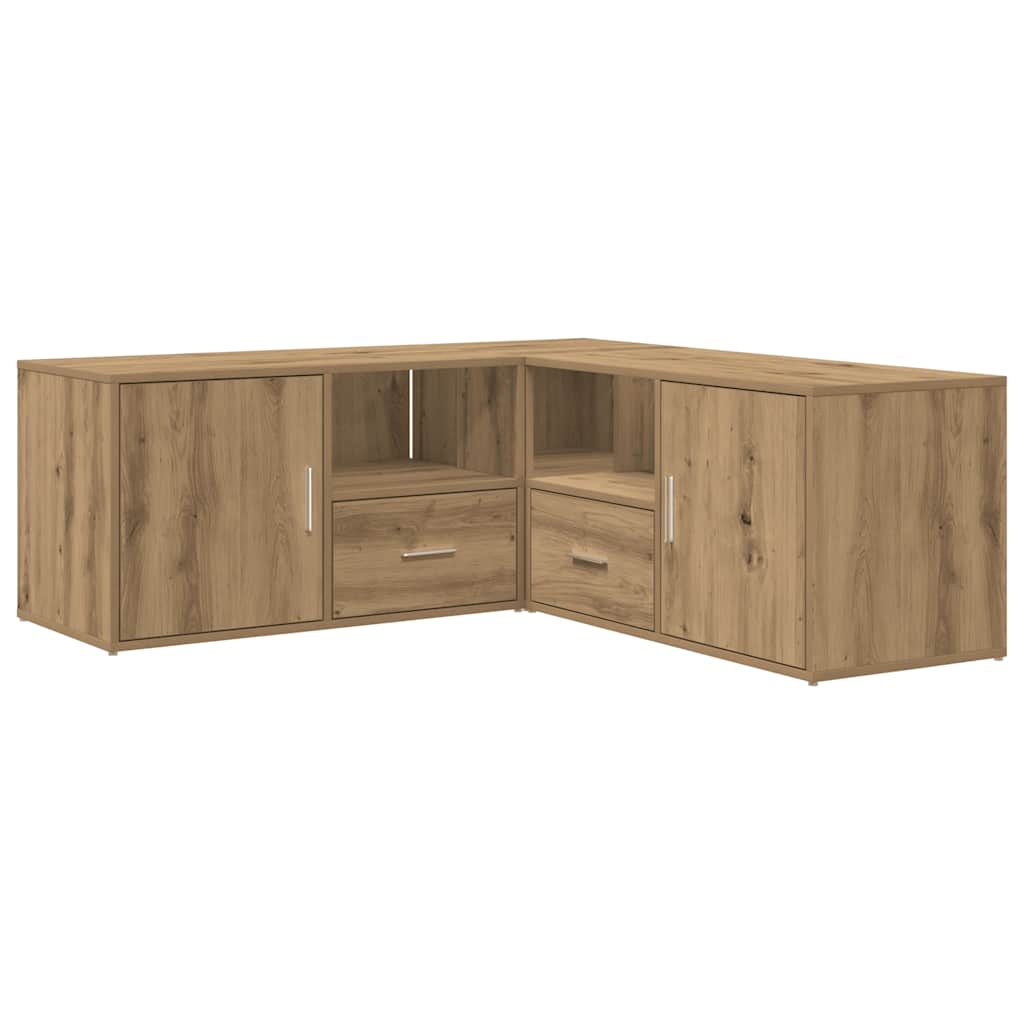 Hjørneskab 200x40x45 Cm Konstrueret Træ Egetræsfarve - Billede 5