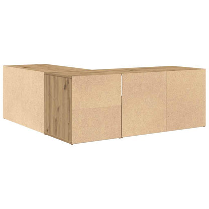 Hjørneskab 200x40x45 Cm Konstrueret Træ Egetræsfarve - Billede 11