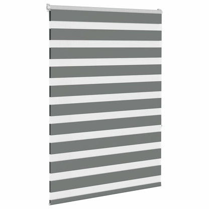 Zebragardin Mørkegrå 105x150 Cm Stofbredde 100,9 Cm Polyester - Billede 3