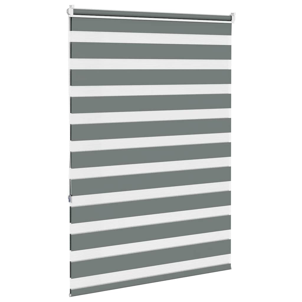 Zebragardin Mørkegrå 105x150 Cm Stofbredde 100,9 Cm Polyester - Billede 4