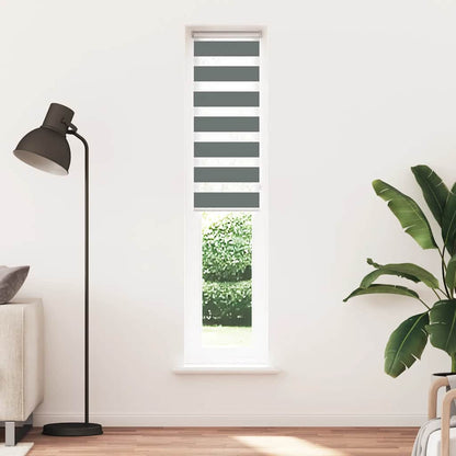 Zebragardin Mørkegrå 40x230 Cm Stofbredde 35,9 Cm Polyester - Billede 2