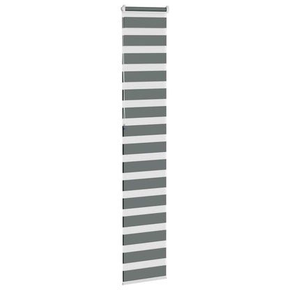 Zebragardin Mørkegrå 40x230 Cm Stofbredde 35,9 Cm Polyester - Billede 4