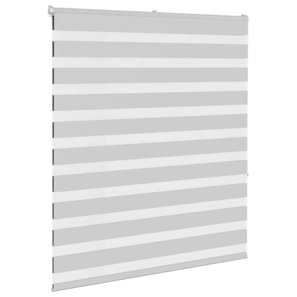 Zebragardin Lysegrå 125x150 Cm Stofbredde 120,9 Cm Polyester - Billede 3