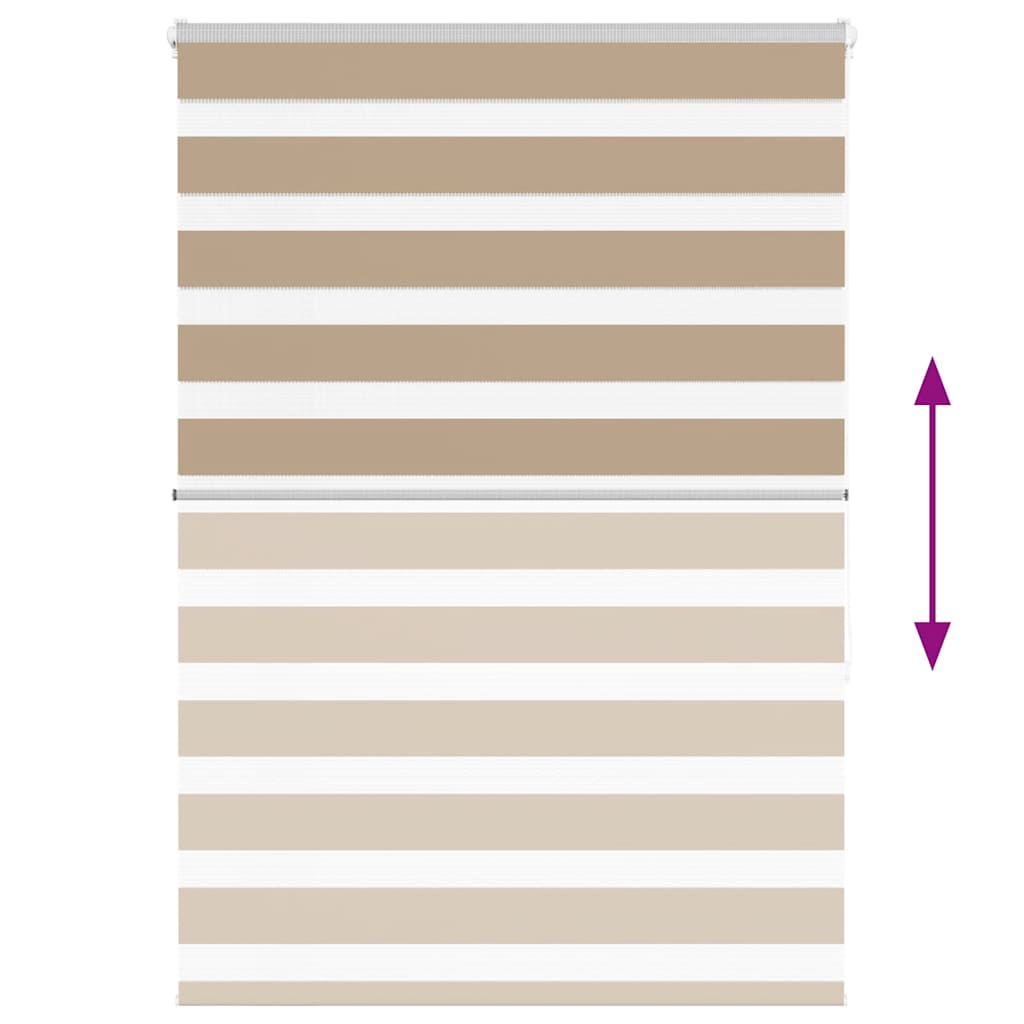 Zebragardin Sandbrun 105x150 Cm Stofbredde 100,9 Cm Polyester - Billede 5