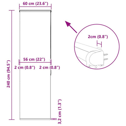 Bruserullegardin Stofbredde - Billede 12