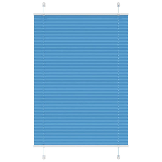 Plisségardin Stofbredde 94,4 Cm Polyester Blå