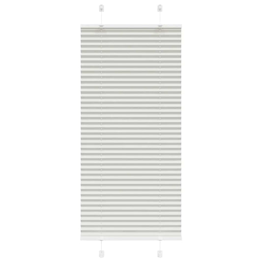 Plisségardin Stofbredde 54,4 Cm Polyester Lysegrå