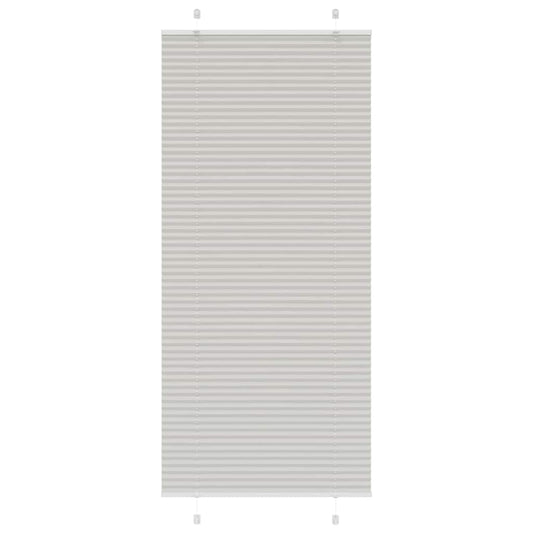 Plisségardin Lysegrå 100x200 Cm Stofbredde 99,4 Cm Polyester - Hovedbillede