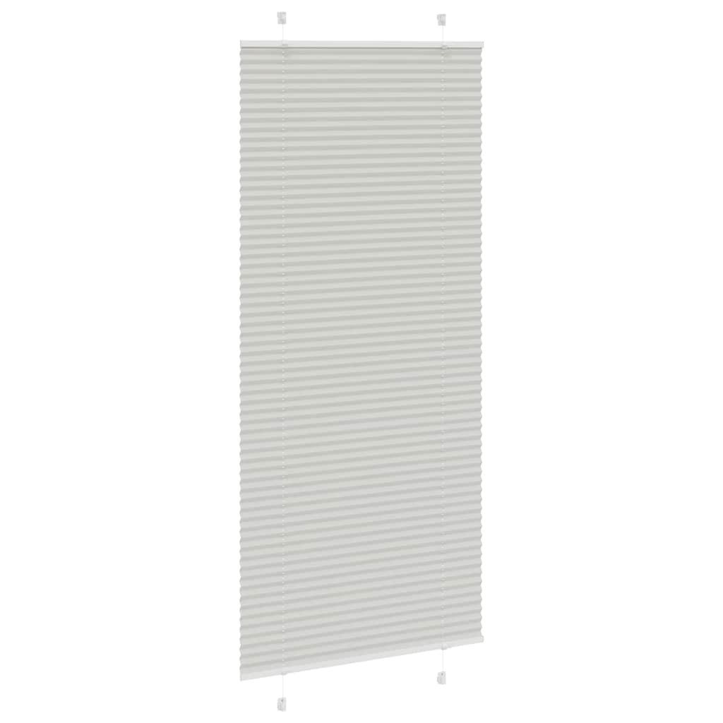Plisségardin Lysegrå 100x200 Cm Stofbredde 99,4 Cm Polyester - Billede 3