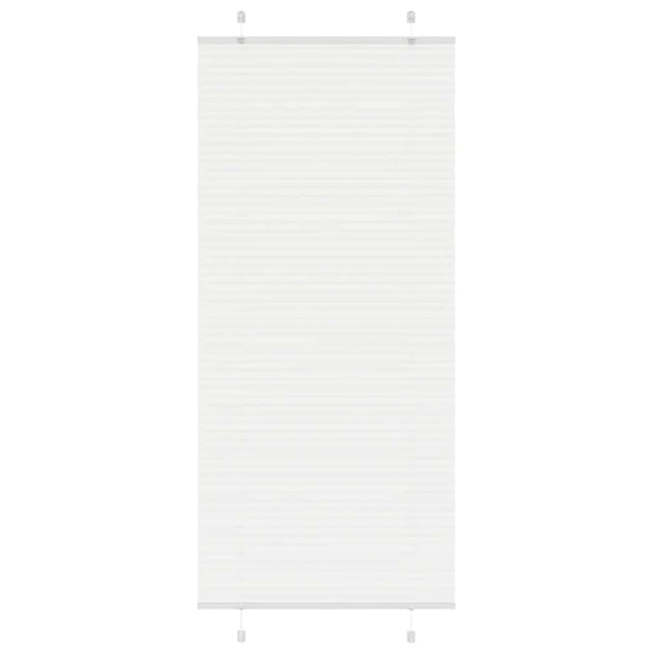 Plisségardin Stofbredde 89,4 Cm Polyester Hvid