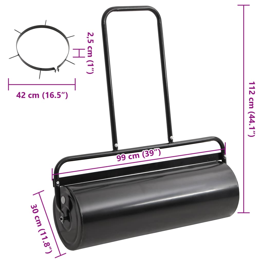 Plænetromle 63 Cm 50 L Sort - Billede 8