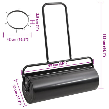 Plænetromle 63 Cm 50 L Sort - Billede 8