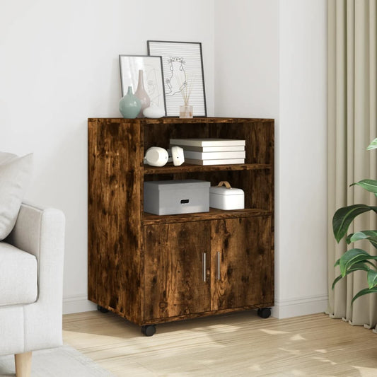 Rullebord 60X48X81 Cm Konstrueret Træ Etræsfarve