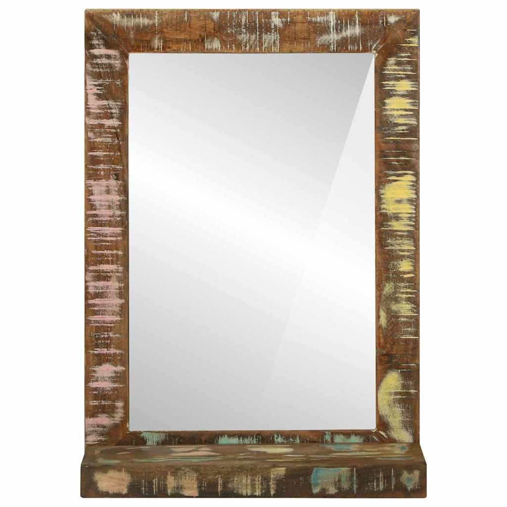 Badeværelsesspejl Brun 50 X 22 X 70 Cm Solid Genbrugs Wood - Billede 4