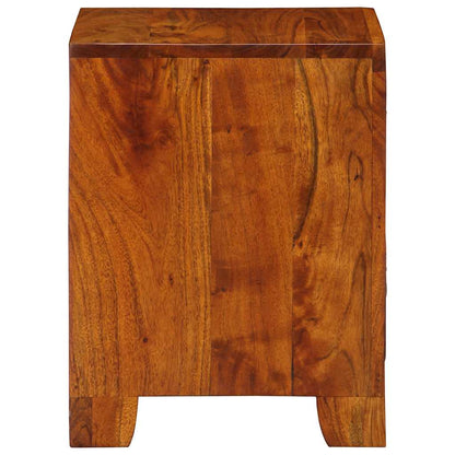 Sengeborde 2 Stk. 35x35x45 Cm Massivt Akacietræ - Billede 3