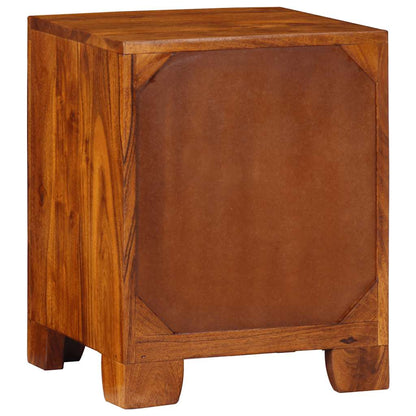 Sengeborde 2 Stk. 35x35x45 Cm Massivt Akacietræ - Billede 4
