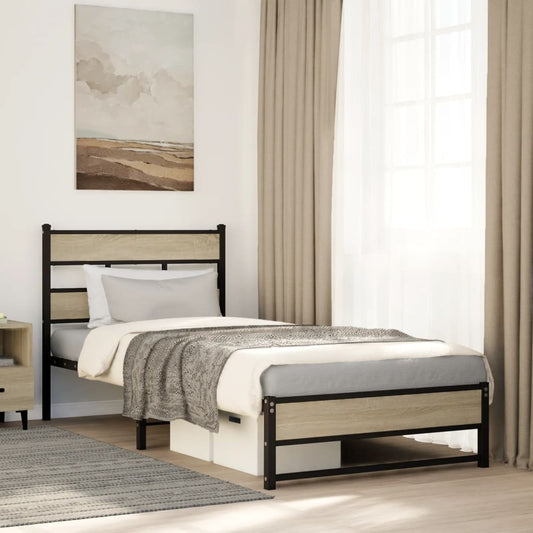 Sengeramme Uden Madras Metal Sonoma-Eg