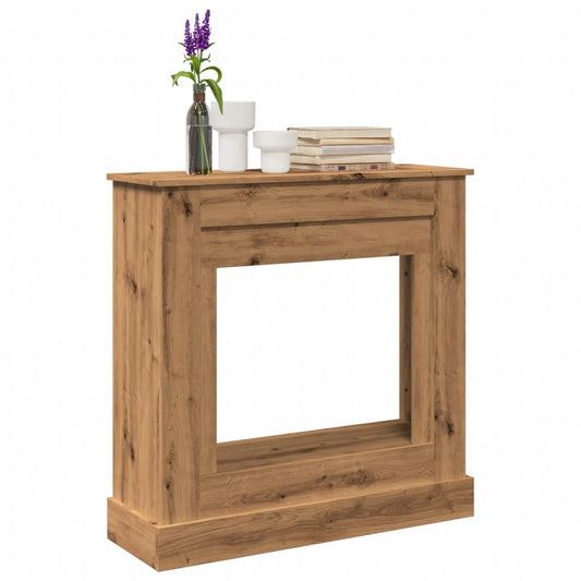 Forsats Til Pejs 90X30X90 Cm Konstrueret Træ Kunsteg