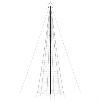 LED-juletræ Med Spyd 1534 LED'er 500 Cm Blåt Lys - Billede 4
