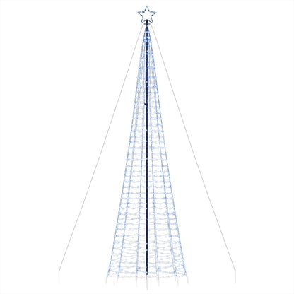 LED-juletræ Med Spyd 1534 LED'er 500 Cm Blåt Lys - Billede 6