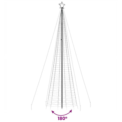 LED-juletræ Med Spyd 1534 LED'er 500 Cm Blåt Lys - Billede 8
