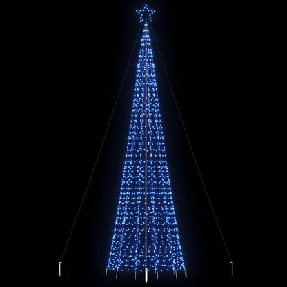 LED-juletræ Med Spyd 1534 LED'er 500 Cm Blåt Lys - Hovedbillede