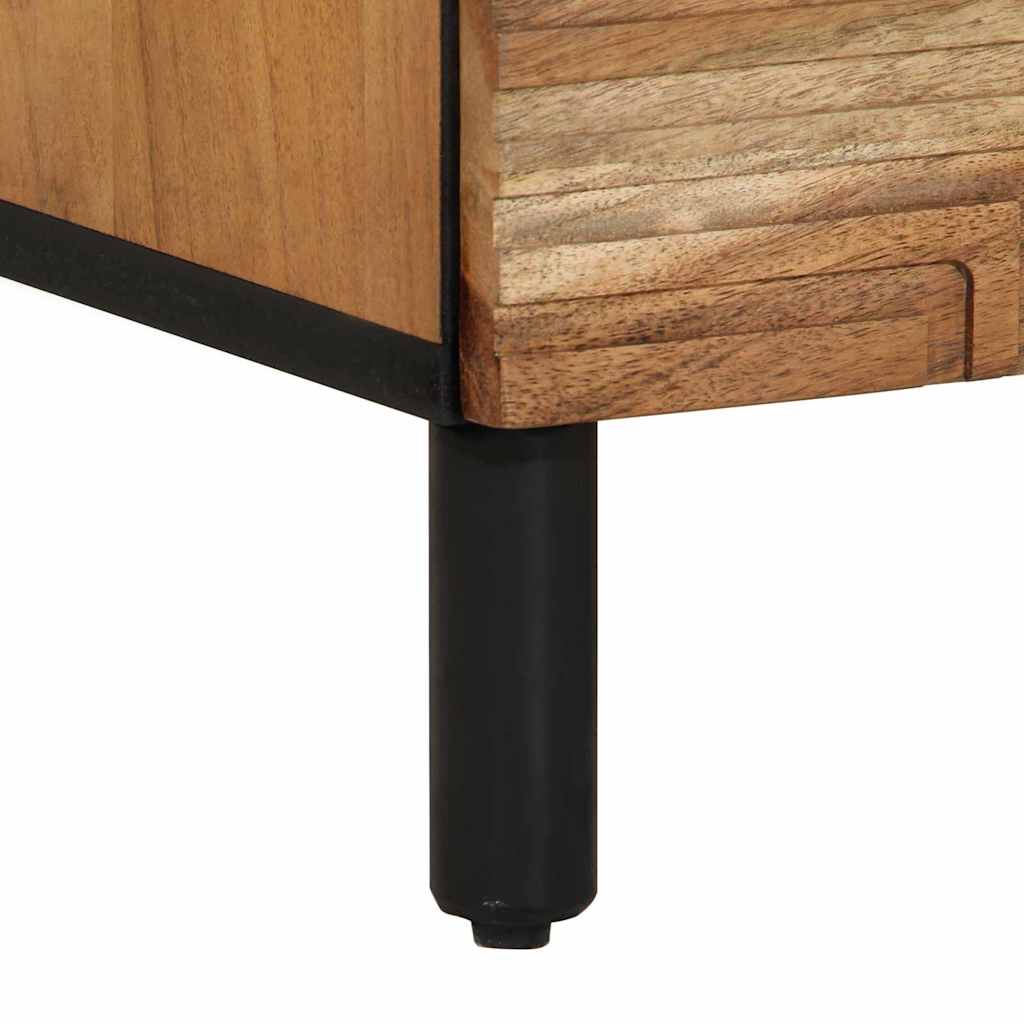 Skænk 2 Pcs Brun 60 X 33 X 75 Cm Massivt Akacietræ - Billede 9