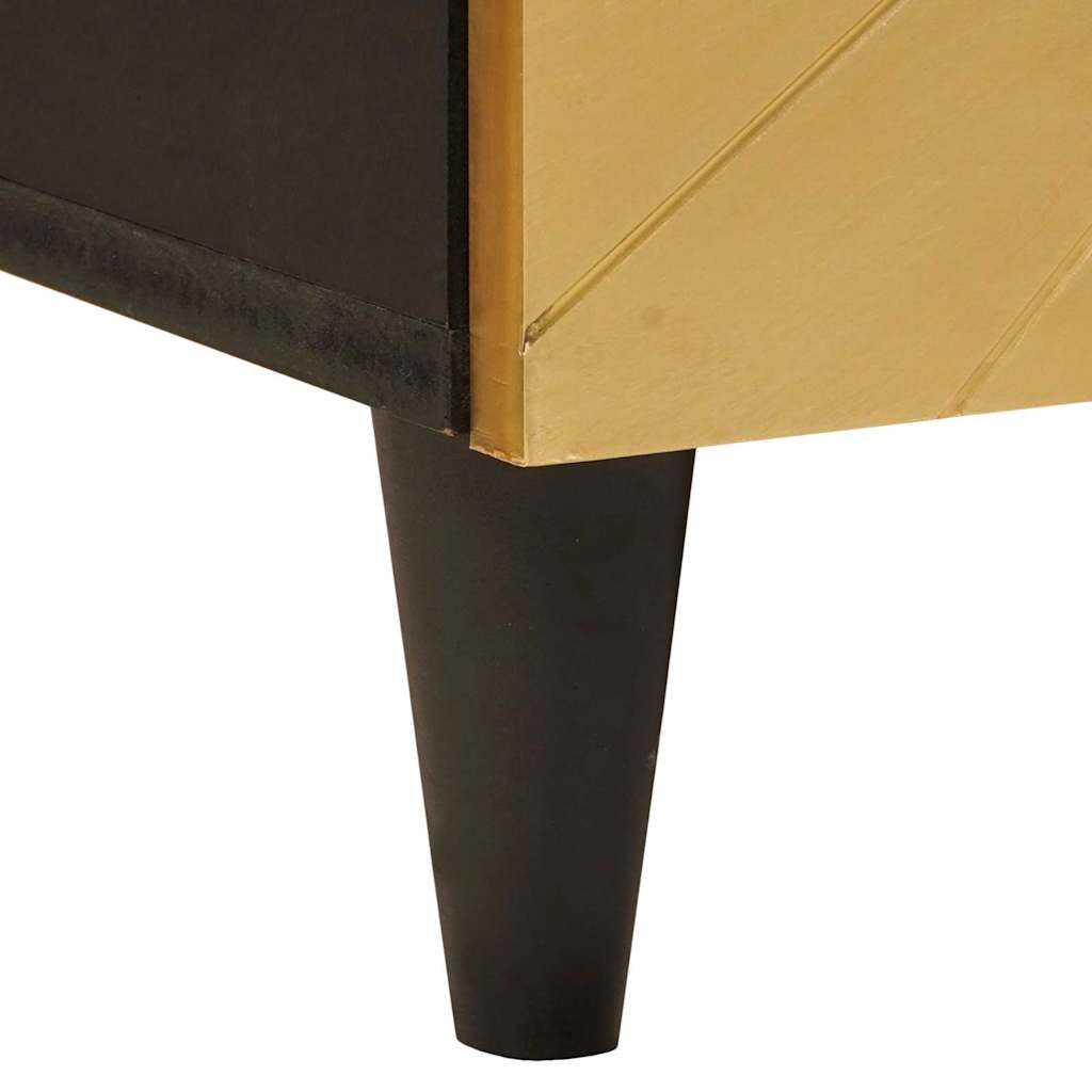 Badeværelsesmøbelsæt 5 Pcs Sort Og Guld 38 X 33 X 160 Cm - Billede 13