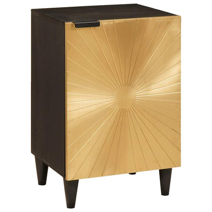 Badeværelsesmøbelsæt 5 Pcs Sort Og Guld 38 X 33 X 160 Cm - Billede 6