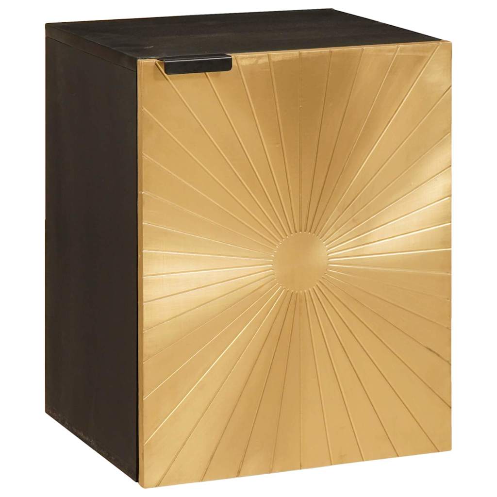 Badeværelsesmøbelsæt 5 Pcs Sort Og Guld 38 X 33 X 160 Cm - Billede 7