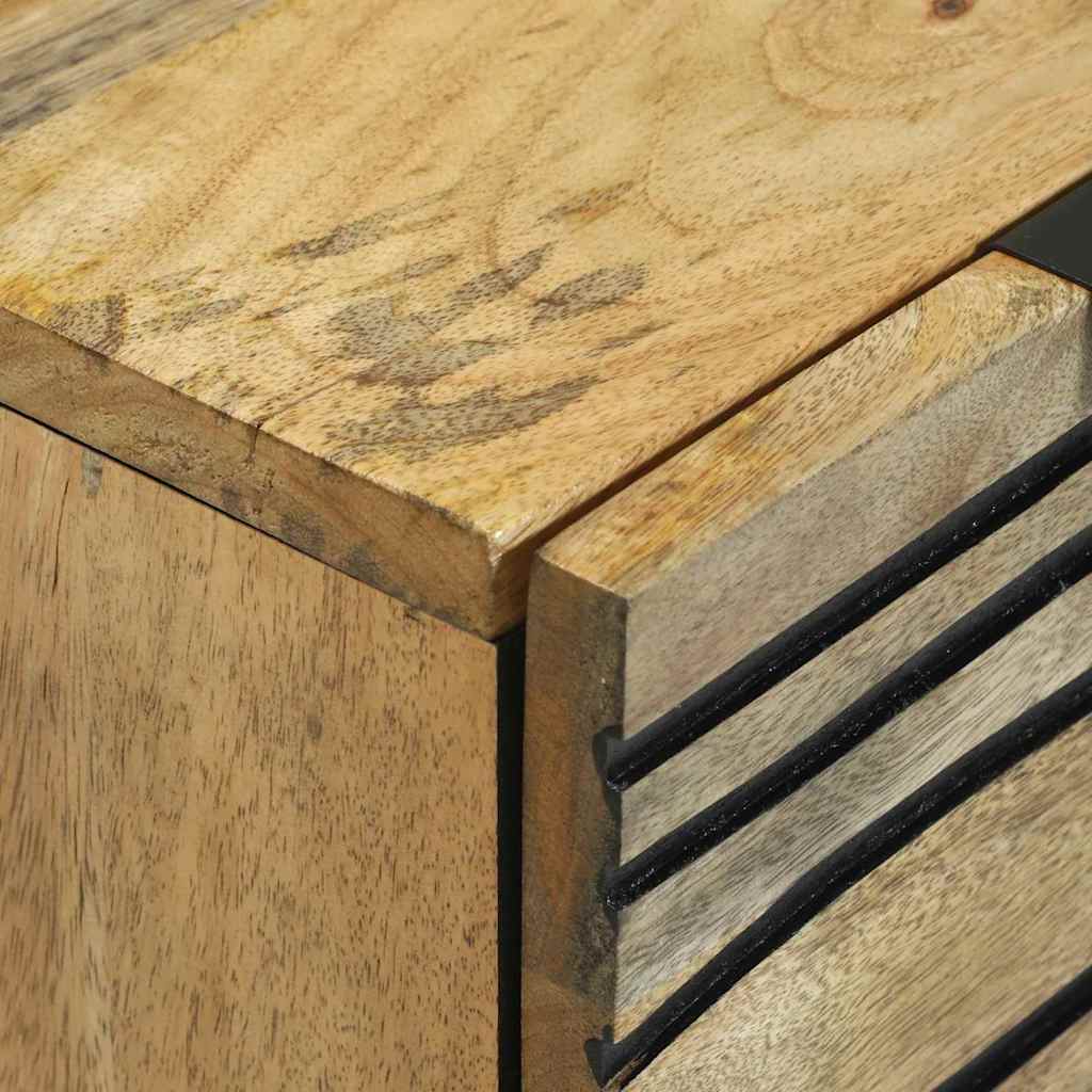 Sideboards 2 Pcs Brun 60 X 33.5 X 75 Cm Massivt Mangotræ - Billede 6