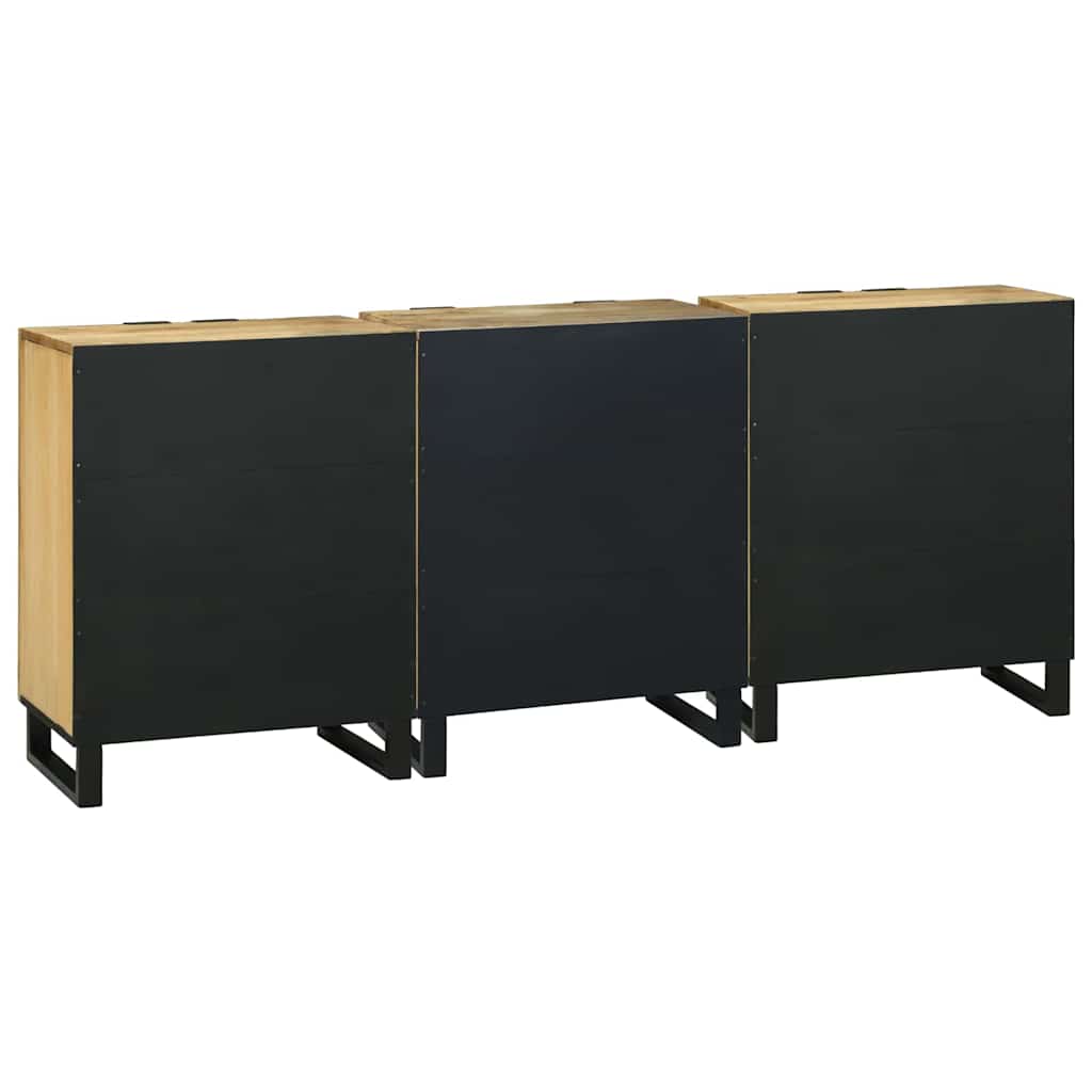 Badeværelsesmøbel Sæt Med Skuffe 3 Pcs Brun 180 X 33 X 75 Cm - Billede 6