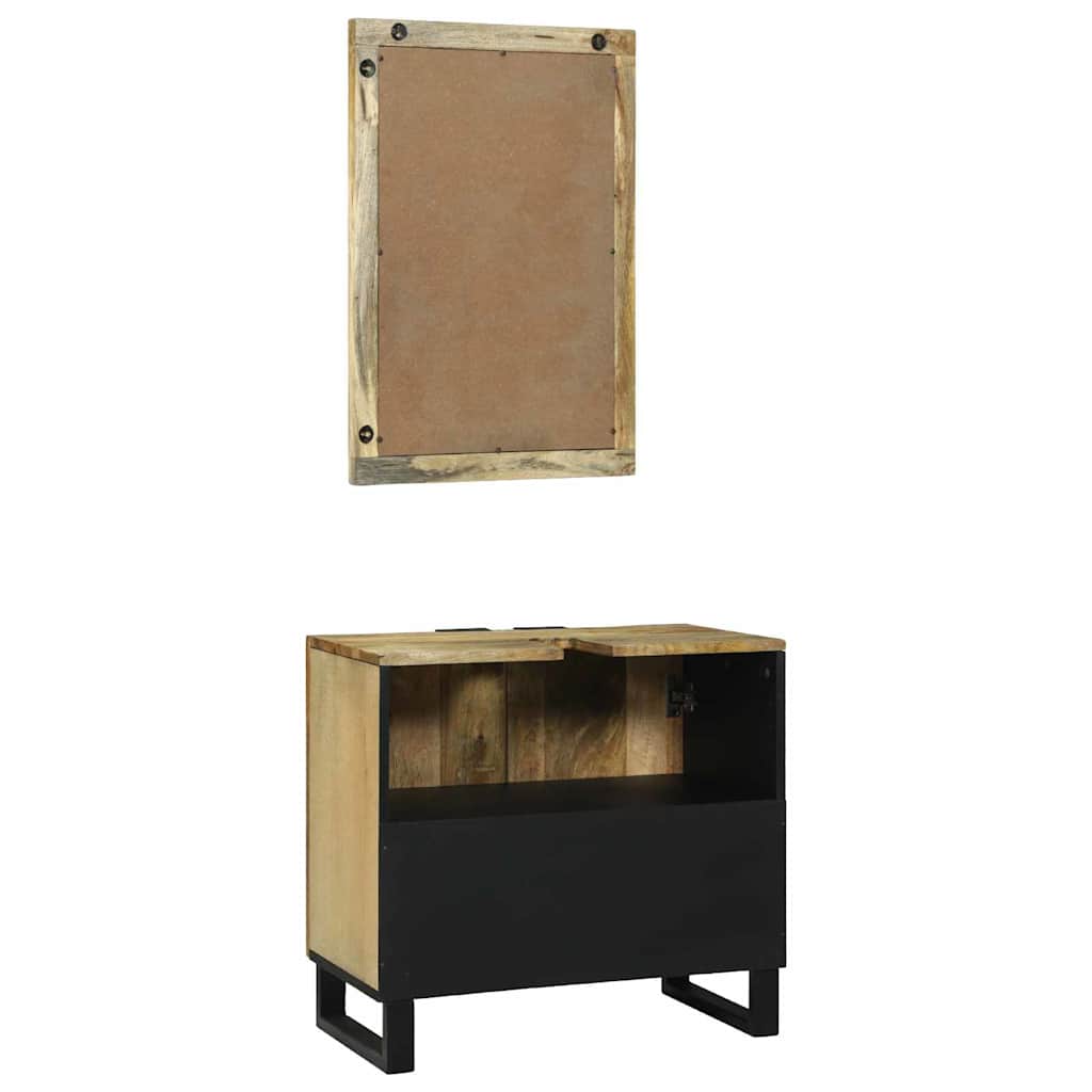 Badeværelsesmøbel Sæt Med Hylde 2 Pcs Brun 62 X 33 X 58 Cm - Billede 6