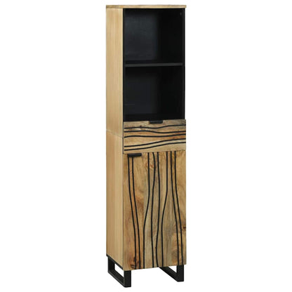 Badeværelsesmøbel Sæt Med Skuffe 3 Pcs Brun 38 X 33 X 160 Cm - Billede 5