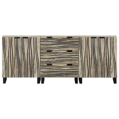 Badeværelsesmøbel Sæt Med Skuffe 3 Pcs Hvid 180 X 33 X 75 Cm - Billede 5