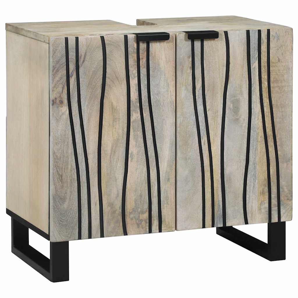 Badeværelsesmøbel Sæt Med Skuffe 3 Pcs Hvid 38 X 33 X 160 Cm - Billede 3