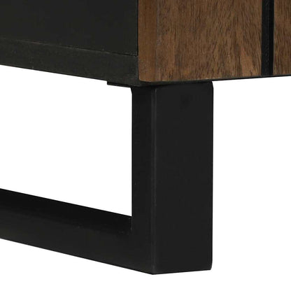 Badeværelsesmøbel Sæt Med Dør 2 Pcs Valnød Brun 62 X 33 X 58 Cm - Billede 10