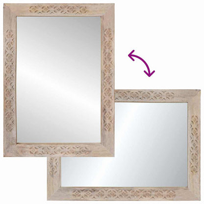 Badeværelsesmøbel Sæt Vægmonteret 2 Pcs Hvid 62 X 33 X 58 Cm - Billede 12