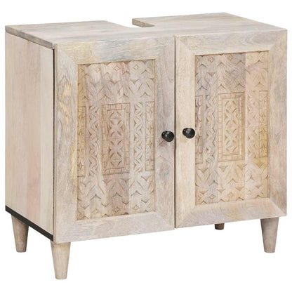 Badeværelsesmøbel Sæt Med Skuffe 4 Pcs Hvid 38 X 33 X 160 Cm - Billede 3