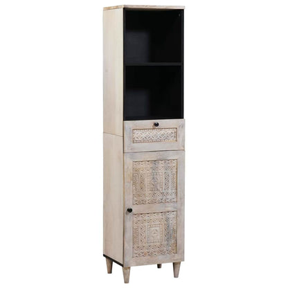 Badeværelsesmøbel Sæt Med Skuffe 4 Pcs Hvid 38 X 33 X 160 Cm - Billede 5