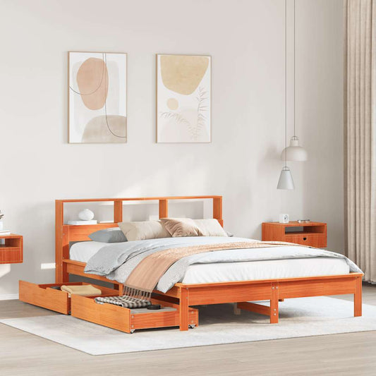 Seng Med Reol Uden Madras 120X200Cm Massivt Fyrretræ