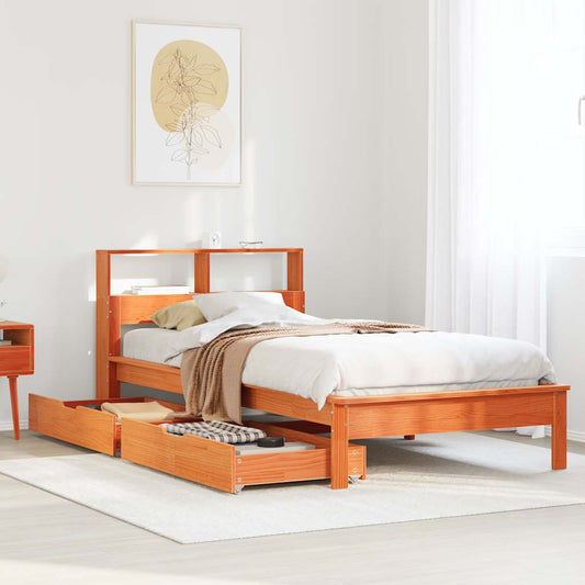 Seng Med Reol Uden Madras 100X200Cm Massivt Fyrretræ